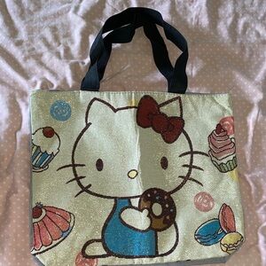 NWOT Hello Kitty Tote Bag with Cupcake Design